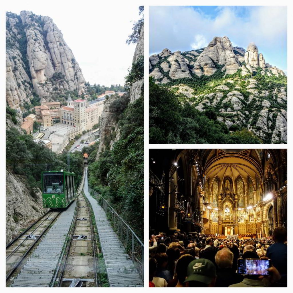 Collage van Montserrat-beelden