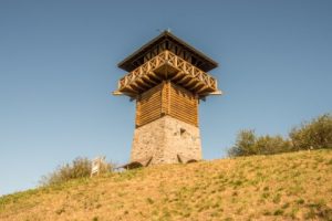 Reconstructie van een Romeinse wachttoren