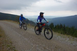 Mountainbiken in de Dolní Morava regio.