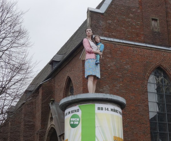 Düsseldorfer straatkunst: de pilaarheiligen