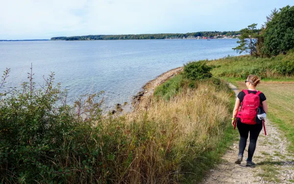 Kenmerkend voor het Gendarmenpad zijn de uitzichten over de  Flensburgerfjord