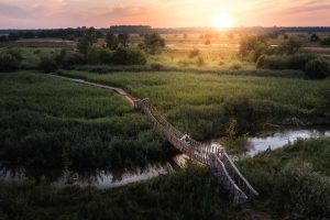 Hangbrug bij het Hageven