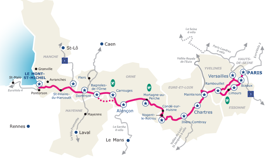 route van La Véloscénie