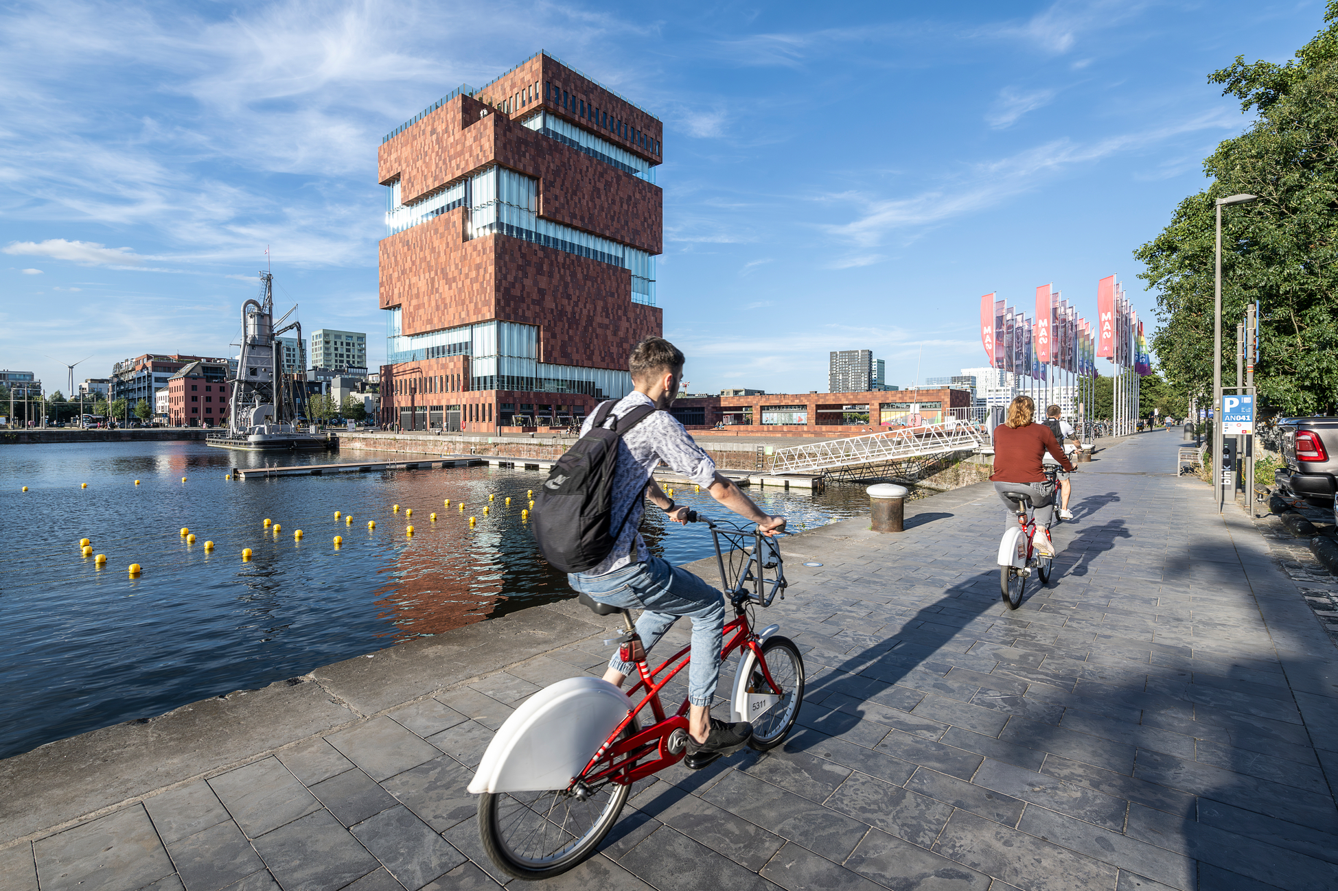 Het MAS-gebouw in Antwerpen