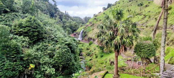 Het landschap bij Ribeira dos Caldeirões