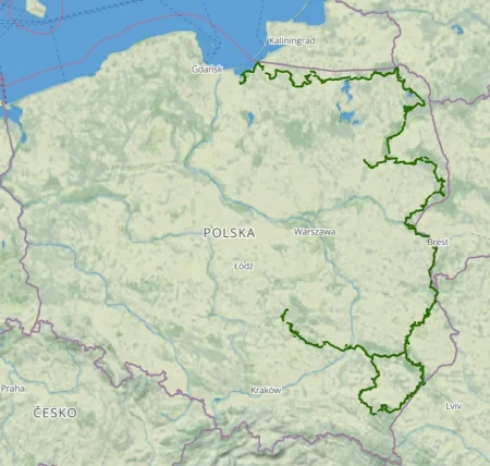 Kaart van de GreenVelo